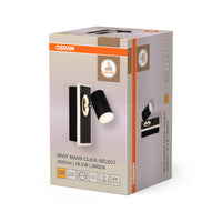 OSRAM DECOR SPOT MARS Applique da parete, Click Select, 16,5W, 540lm, nero