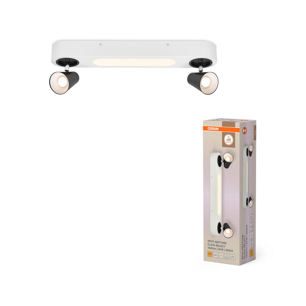 OSRAM DECOR SPOT NEPTUNE lampada da soffitto, 20W, 715lm, bianco