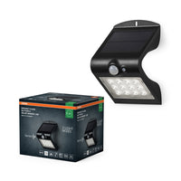 OSRAM ENDURA Faro a LED con sensore solare, nero, 1,5W, 200lm