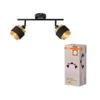 OSRAM DECOR Spot Hornet lampada da soffitto 2X2.8W, E14, 250lm, 2700K, nero