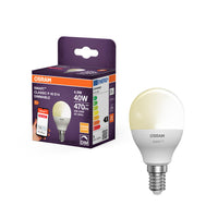 OSRAM Lampadina LED intelligente con tecnologia ZigBee, attacco E14, dimmerabile, bianco caldo (2700 K), sostituisce lampadine a incandescenza da 40 W, SMART+ Mini bulb dimmable, confezione da 1