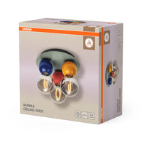 OSRAM DECOR Lampada da soffitto Bubble, 3 fiamme, E27, Multicolore