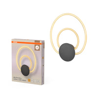 OSRAM DECOR Helios lampada da parete, 12W, 3000K, 960 lm, bianco caldo, Click Select
