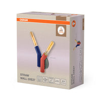 OSRAM DECOR Lampada da parete Straw, 2 fiamme, E27, Multicolore