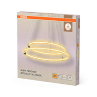 OSRAM DECOR Aura lampada a sospensione a 2 pezzi, 3000K, 21W, 2400lm, Click DIM
