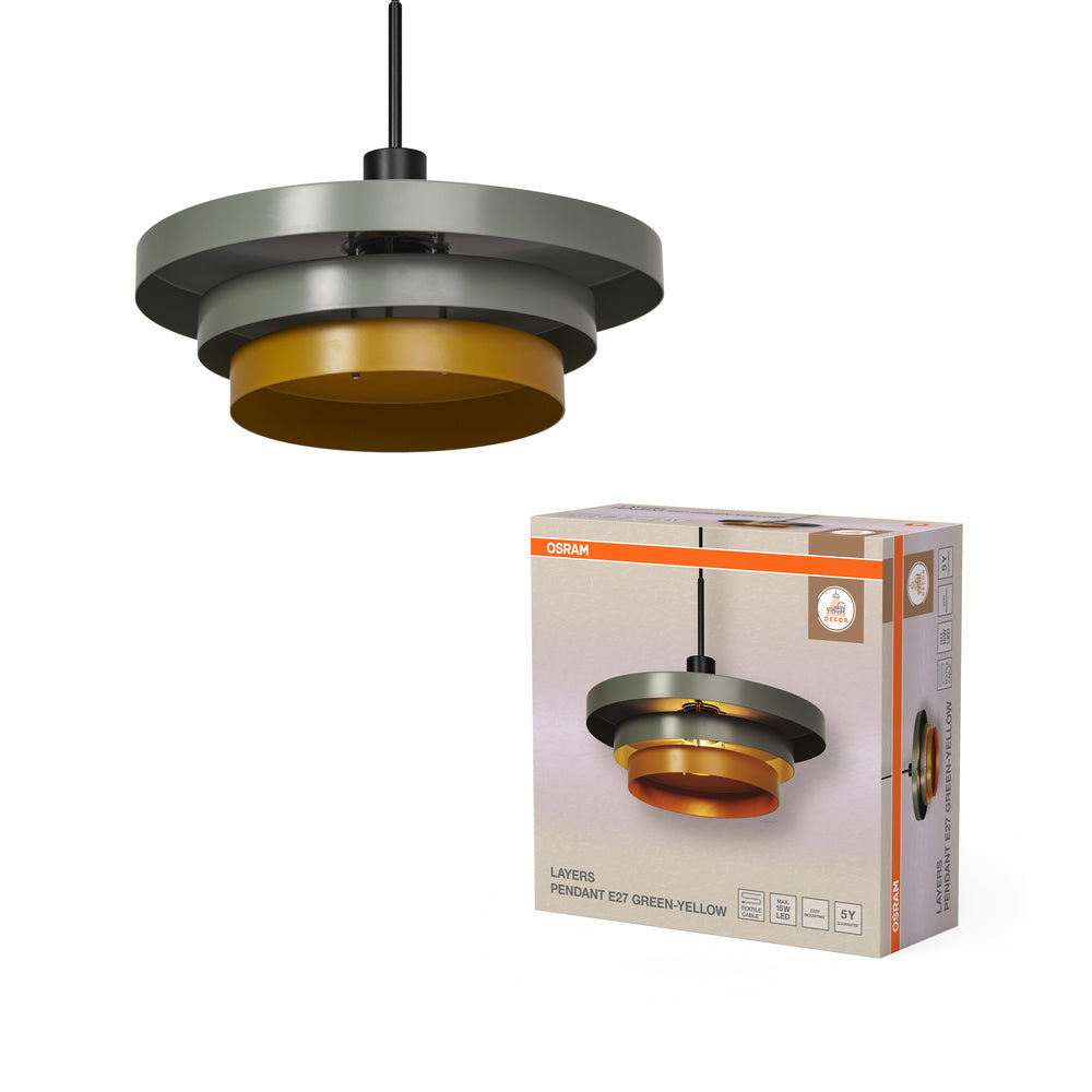 OSRAM DECOR Layers Pendelleuchte Grün, E27