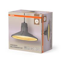 OSRAM DECOR Concrete Sala Beton-Lampada a sospensione, E27, 325 mm