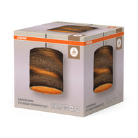 OSRAM DECOR Lampada a sospensione Decor Cilindro di cartone marrone, E27