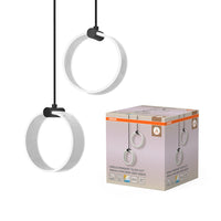 OSRAM DECOR Lampada a sospensione Circle, 2 pendenti, 14W, Click CCT Nero