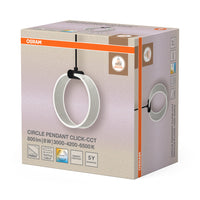OSRAM DECOR Circle Pendelleuchte, 3 Pendel, 8W, Click CCT Black