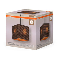 OSRAM DECOR Pendelleuchte Decor Cardboard Square braun, E27