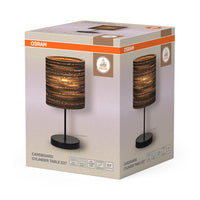 OSRAM DECOR Tischleuchte Decor Cardboard Cylinder braun, 200 mm