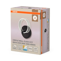 OSRAM DECOR Circle Applique da Parete 8W Click CCT Nero