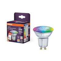 OSRAM Smart+ lampadina riflettore con tecnologia ZigBee, 4,9W, PAR16, colore luce RGBW regolabile, attacco GU10, confezione da 1 pezzo