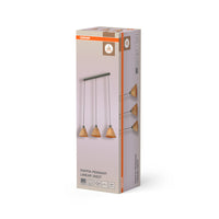 OSRAM DECOR Lampada a sospensione Decor Rafia Lineare verde, 3xE27