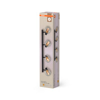 OSRAM DECOR Spot Firefly lampada da soffitto, lampada OSRAM inclusa, nero, 4 x 2.8W, E14