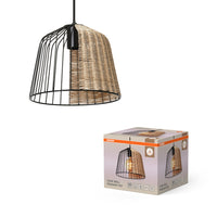 OSRAM DECOR Lampada a sospensione a gabbia a campana, nero/marrone, E27