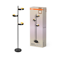 OSRAM DECOR Memphis lampada da terra, nero/oro, attacco G9