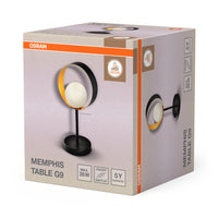 OSRAM DECOR Memphis lampada da tavolo, nero/oro, attacco G9