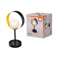 OSRAM DECOR Memphis lampada da tavolo, nero/oro, attacco G9
