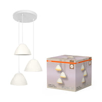 OSRAM DECOR Lampada a sospensione a 3 fiamme Decor Camel Bell bianca, E14