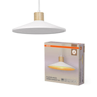 OSRAM DECOR Plaster Wood Gips lampada a sospensione, E27, 320 mm