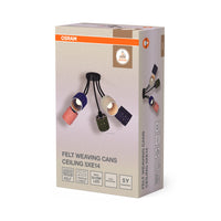 OSRAM DECOR Lampada da soffitto Decor Felt Tessitura Barattoli, 5xE14