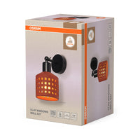OSRAM DECOR Clay Windows lampada da parete marrone, E27
