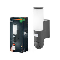 OSRAM Wifi SMART+ WALL CAMERA CONTROL Gartenleuchte mit HD Kamera Sensor 16W / 3000K Warmweiß