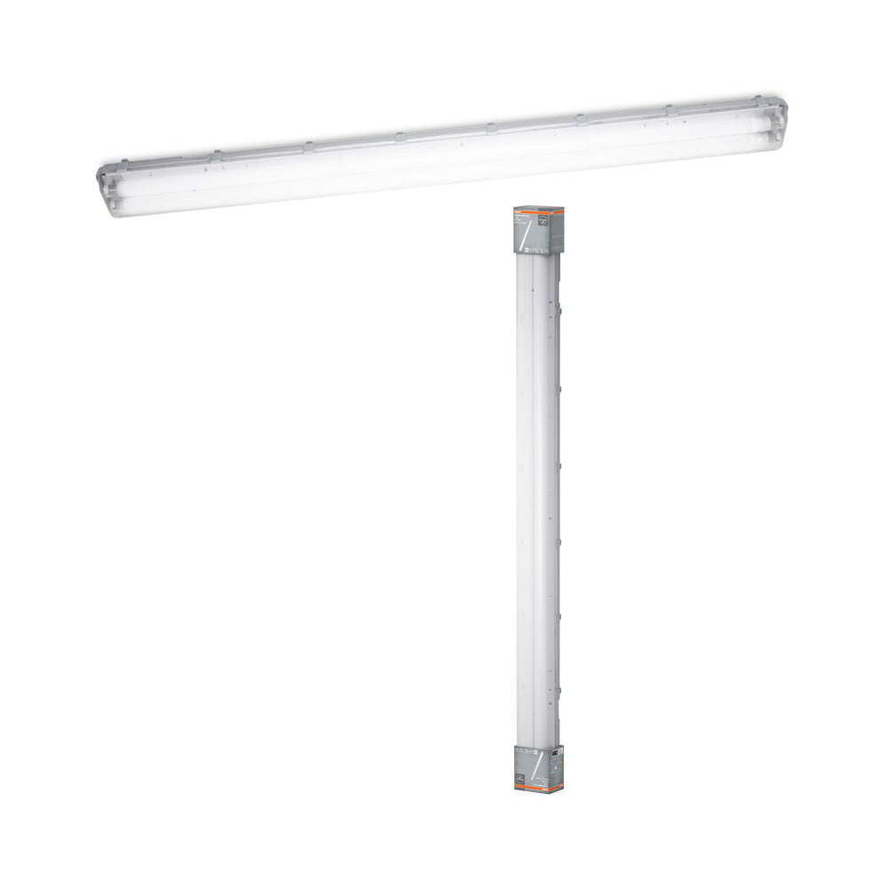 OSRAM SubMARINE LED lampada per ambienti umidi, luce fredda, 1565 mm x 115,0 mm x 86,0 mm, con 2 tubi LED sostituibili da 1,5 m di lunghezza