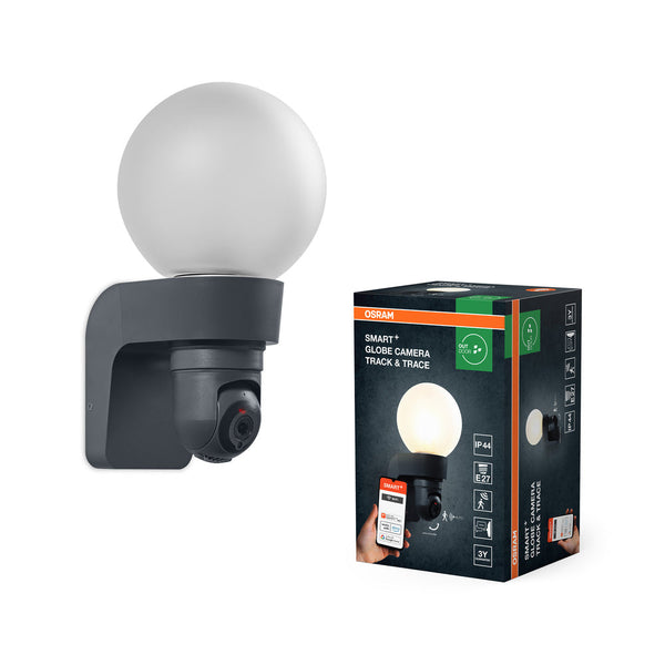Globe E27 Track & Trace: lampadina sostituibile e camera