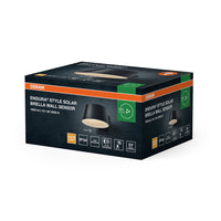 OSRAM ENDURA® STYLE SOLAR BRIGHT SENSOR Wandleuchte Brella IP54 Dunkelgrau