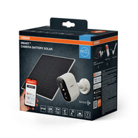 OSRAM SMART+ Wifi Telecamera di sorveglianza esterna solare bianca
