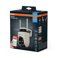OSRAM Wifi SMART+ telecamera di sorveglianza esterna intelligente rotante bianca