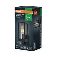 OSRAM ENDURA® CLASSIC FRAME Wandleuchte mit Sensor E27 IP54 Dunkelgrau