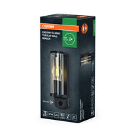 OSRAM ENDURA® CLASSIC TUBULAR lampada da parete con sensore E27 IP44 grigio scuro