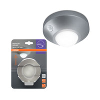 OSRAM NIGHTLUX® LED lampada da soffitto / luce notturna con sensore a batteria 2W / 4000K bianco freddo, grigio