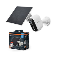 OSRAM Wifi SMART+ smarte Outdoor Überwachungskamera Solar Weiß