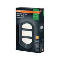 OSRAM ENDURA® STYLE PLATE lampada da parete 12.5W grigio scuro