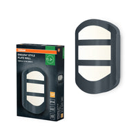 OSRAM ENDURA® STYLE PLATE lampada da parete 12.5W grigio scuro