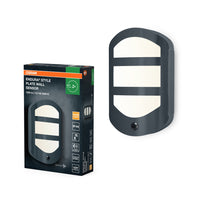 OSRAM ENDURA® STYLE PLATE lampada da parete con sensore 12.5W grigio scuro