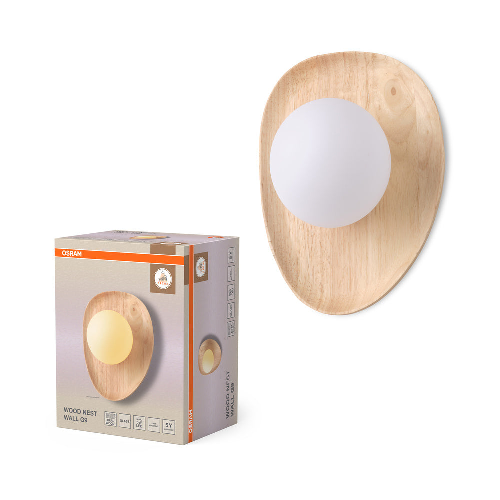 OSRAM Decor Wood Nest Wall 1xG9 Brown