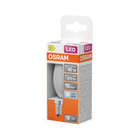 OSRAM Retrofit Classic B LED Lampada forma candela opaca (ex 40W) 4W / 4000K Bianco freddo E14