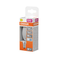 OSRAM Retrofit Classic B LED Lampada a candela opaca (ex 25W) 2,5W / 4000K Bianco freddo E14