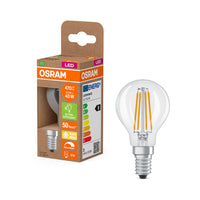 OSRAM SUPERSTAR+ CLASSIC P FIL 40 Lampadina LED, 2,9W, 470lm, Bianco caldo, E14