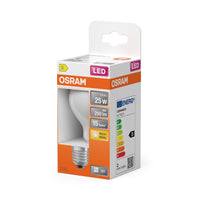 OSRAM Lampada LED Retrofit CLASSIC A 2.5W 827 Opalina E27, 250 lm, 2700 K, Bianco caldo