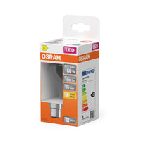 OSRAM Lampada LED Retrofit CLASSIC A 6.5W 827 Chiaro B22d, 806 lm, 2700 K, Bianco caldo