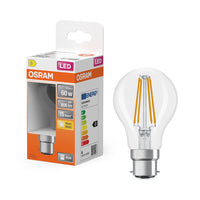 OSRAM Lampada LED Retrofit CLASSIC A 6.5W 827 Chiaro B22d, 806 lm, 2700 K, Bianco caldo