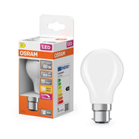 OSRAM Lampada LED Retrofit CLASSIC A DIM 7W 827 Opalino B22d, 806 lm, 2700 K, Bianco caldo