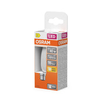 OSRAM Lampadina LED Retrofit CLASSIC B 4W 827 Opaca B22d, 470 lm, 2700 K, Bianco caldo